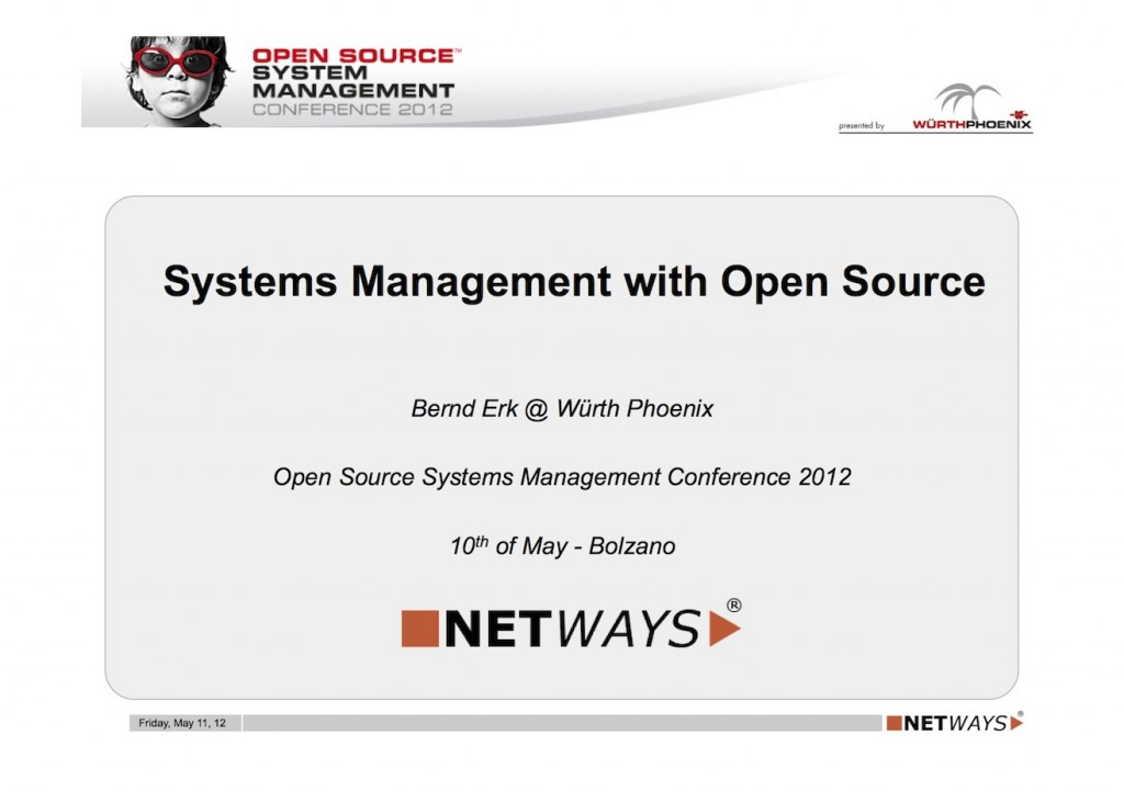 2012 OSSM Bolzano 1024x722 Slides   Open Source Systems Management Conference