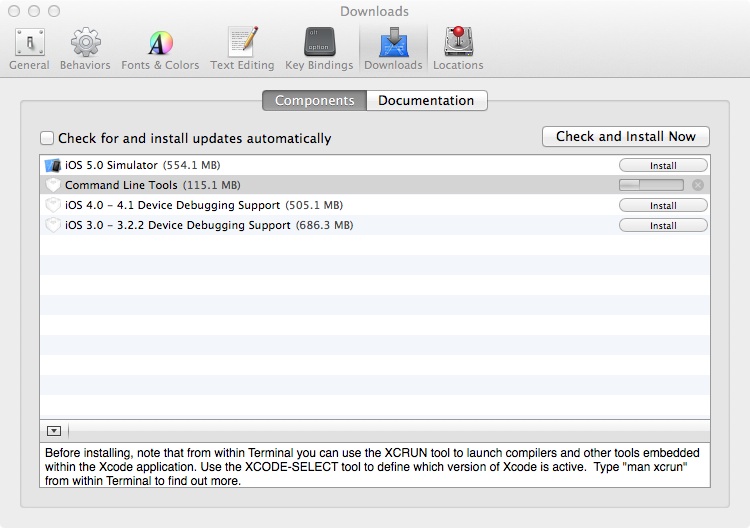 xcode_git xcode git Git unter Mountain Lion