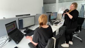 The stackconf team, ready to snap some pics!