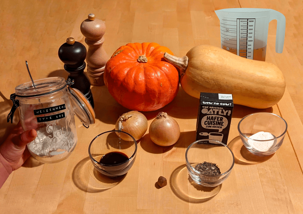 Zutaten auf dem Tisch