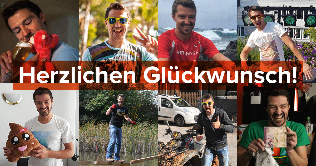 Herzlichen Glückwunsch zum 10-jährigen Jubiläum, Markus Waldmüller!
