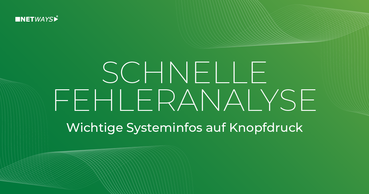 Datensammlung mit dem Support-Collector