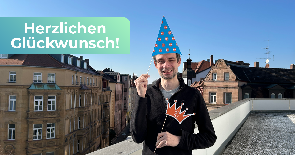 10 Jahre bei NETWAYS – Herzlichen Glückwunsch, David Okon!