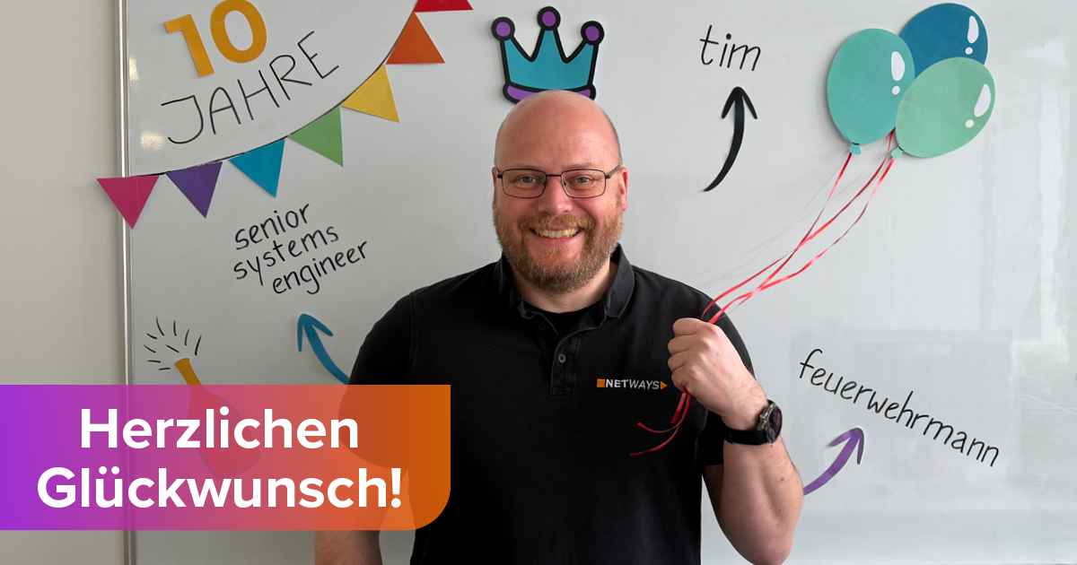10 Jahre NETWAYS – Tim im Jubiläumsinterview